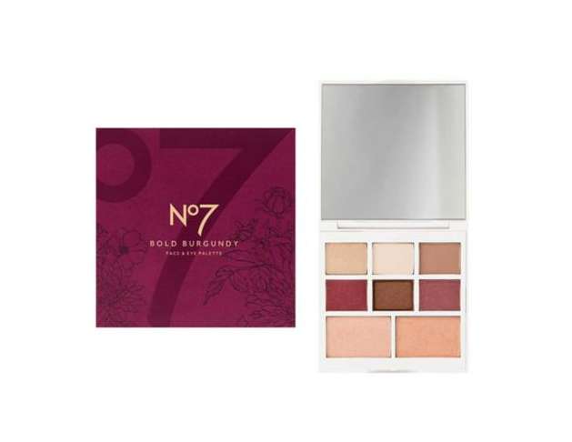 Receive No7 Bold Burgundy Face & Eye Palette Free when you Purchase 2 No7 Products @ Boots (Free Click & collect on £15, spend £1.50 Below)