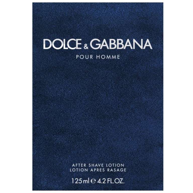 DOLCE & GABBANA Pour Homme Aftershave Lotion 125ml - £29.60 + Free Delivery - @ Justmylook