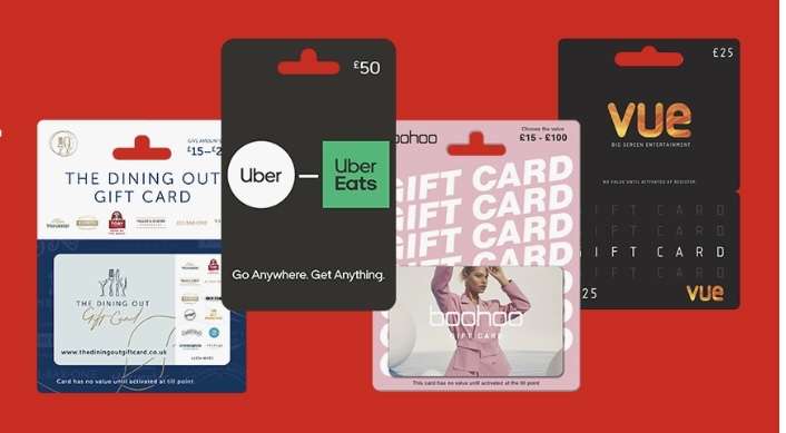 20% off gift cards - Pizza Hut - Candy Crush / 15% off gift cards Vue -  Odeon - Lastminute.com - boohooMAN - H&M - Roblox