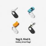 Samsung Galaxy SmartTag2 Bluetooth Tracker (4 Pack), Compass View AR, Find Lost Mode, 2 Black/2 White