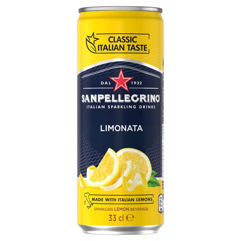 San Pellegrino Italian Classic Taste Original Sparkling Lemon 24 Pack (6 x 4 pk) / £16.06 with 15% first S&S voucher