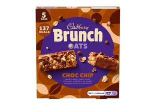 Cadbury Brunch Choc Chip Chocolate Bar Multipack 5 Pack 160g