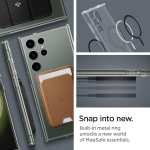 Spigen Ultra Hybrid MagFit Case for Samsung Galaxy S23 Ultra, Compatible with MagSafe Accessories - Crystal Clear, w/voucher sold by Spigen