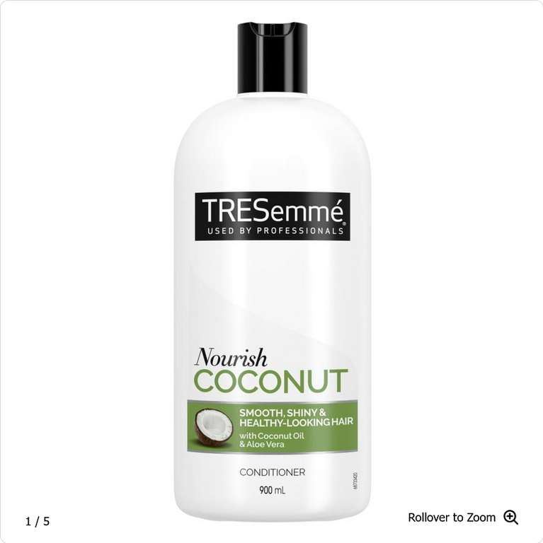 Tresemme Nourish Coconut Shampoo OR Conditioner 900ml - £2.00 + Free Click & Collect @ Wilko