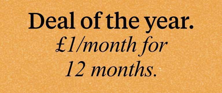 12 month subscription for £1 per month (£12 total) @ The Athletic