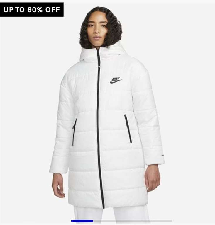 Nike Sportswear Therma-FIT Repel Women's Synthetic-Fill Hooded Parka in Brown. Sizes 8 and 10. White colour £28.