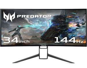 Acer Predator X34GSbmiipphuzx 34 inch Ultrawide Quad HD Gaming Monitor £699.99 Amazon