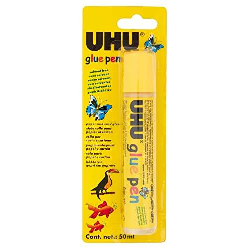 UHU 3-1605 Pen, Liquid Transparent Glue, 50ml Blister x 2 - £1.98 (minimum order 2) @ Amazon
