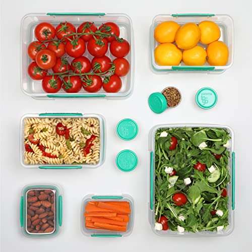 Sistema Klip IT Food Storage Containers 10 Freezer/Fridge/Pantry Containers, Green - £16.80 @ Amazon