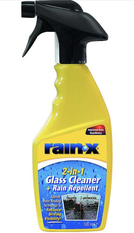 Rain-X 88199500 2in1 Glass Cleaner + Rain Repellent, 500ml £5 @ Amazon