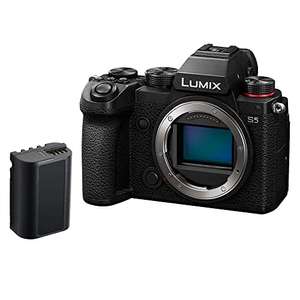 Panasonic LUMIX DC-S5 S5 Full Frame Mirrorless Camera, 4K 60P Video Recording with Flip Screen, Plus Additional Battery Pack £1,095 @ Amazon