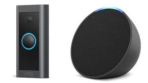 Ring Video Wired Doorbell (+add an Echo Pop for £5 offer)