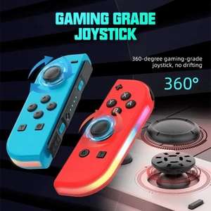 RGB Joycon Joystick with Dual Vibration For PC, Nintendo Switch/Lite/Oled - sold by Cutesliving Store