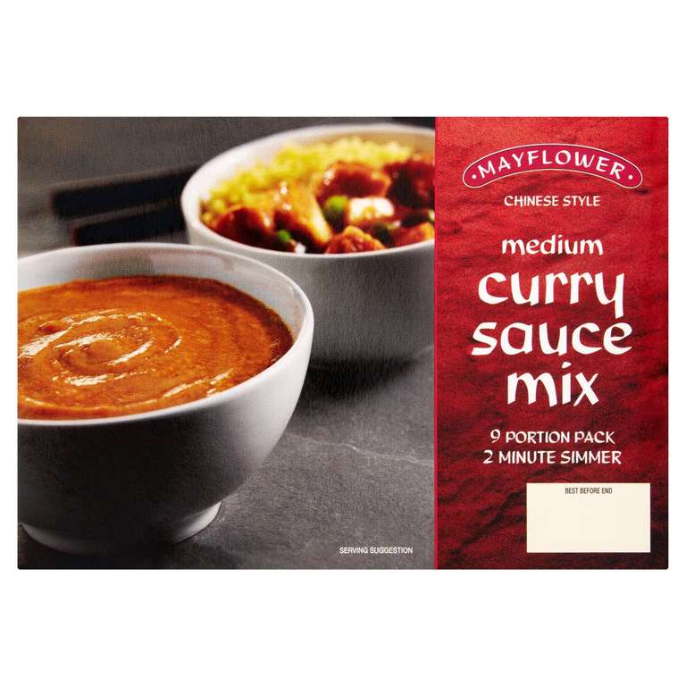 Mayflower Chinese Style Medium/Extra Hot Curry Sauce Mixes 255g
