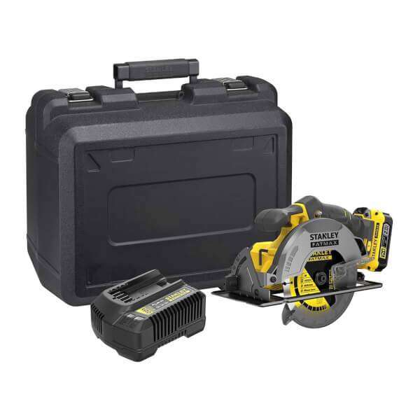 STANLEY FATMAX V20 18V Cordless Circular Saw with Kit Box - £91 (free click & collect) + free extra battery @ Homebase