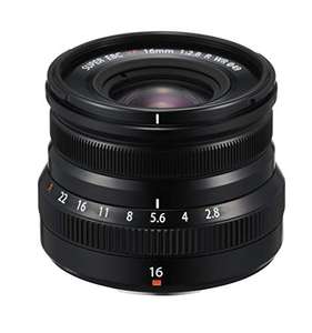 Fujinon XF16mm F2.8 R Weather Resistant Lens, Black £279 - Amazon
