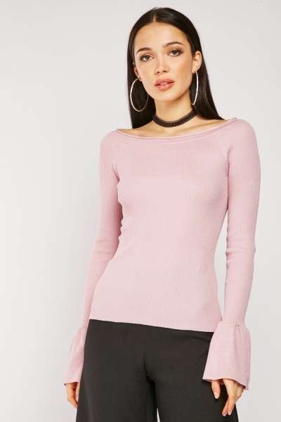 Flared Sleeve Knit Top £2.70 + £3.95 delivery @ Everything5pounds
