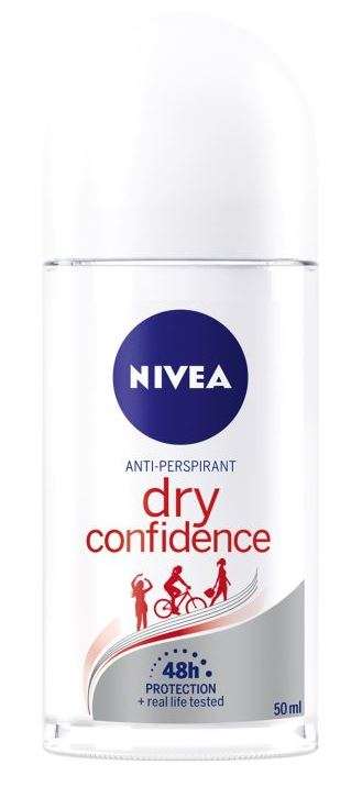 NIVEA Dry Confidence 48h Anti-Perspirant Deodorant Roll-On 50ml + £1.50 Click & Collect