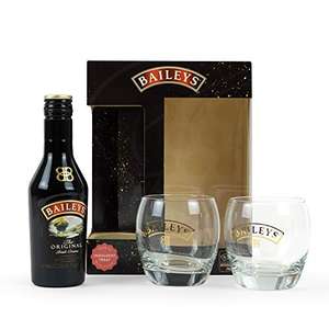 Baileys Gift Set - Baileys Irish Cream Liqueur 20cl with 2x Baileys Glasses