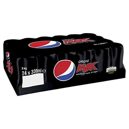 Any 3 24x330ml Cases of Pepsi Max / Pepsi Max Cherry / Pepsi Max Lime / Pepsi Max Mango or Raspberry Cans for £21