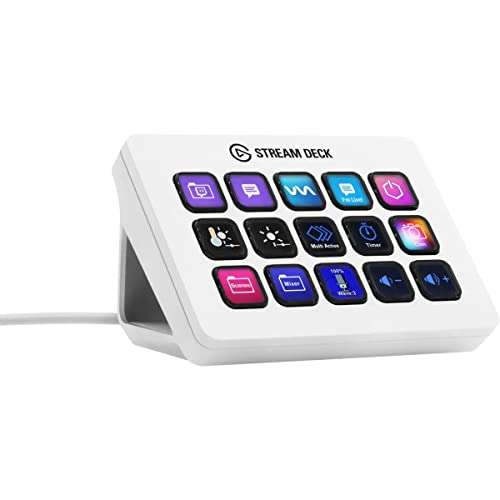Elgato Stream Deck MK.2 White – Studio Controller, 15 Macro Keys