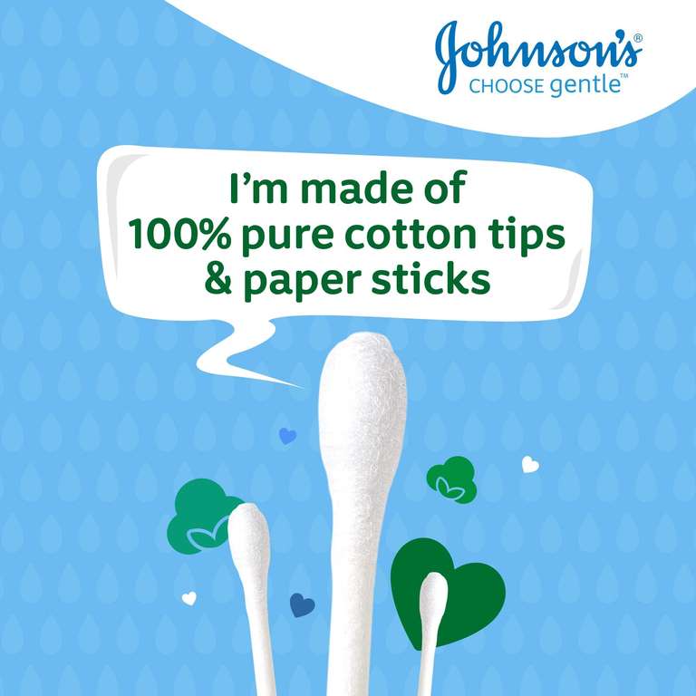 2 x Johnson's Baby Cotton Buds (Pack of 200 per box)- £1.75 / £1.63 S&S