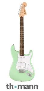 Squier Affinity Strat Surf Green with FREE Marshall MS-2 micro amp