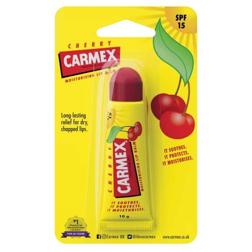 Carmex Spf15 Cherry Moisturising Lip Balm, 10g £1.89 / £1.70 via sub and save @ Amazon