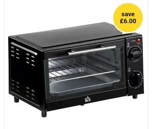 HOMCOM Electric Convection Oven 9L