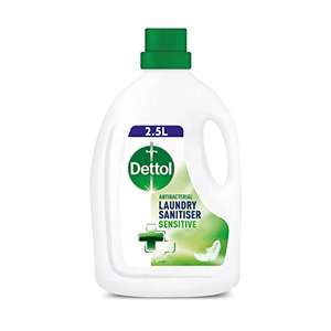 Dettol Antibacterial Laundry Cleanser, Sensitive, Dermatologically Tested, 2.5 Litre - £5 (£4.75 or less with Sub & Save) @ amazon