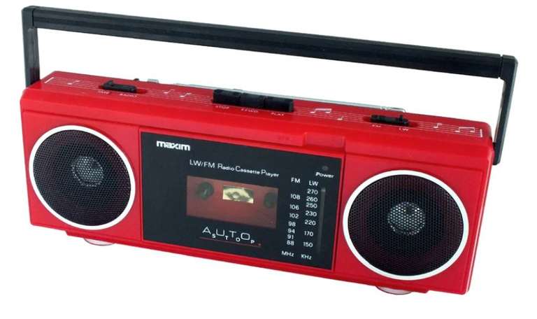 Retro Style Portable Stereo Radio Cassette Player with both FM & LW + 20m Brown Insulation Tape + Silverline Spanner w/self referral