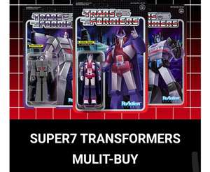 Any 3 figures for £15 deal on super7 transformers action figures collectibles. Multi-buy