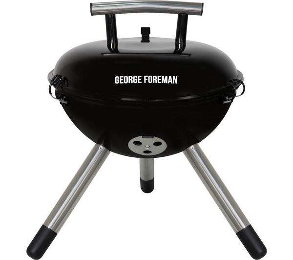 GEORGE FOREMAN Portable Kettle Charcoal BBQ - Black £21.99 + Free Click & Collect @ Currys