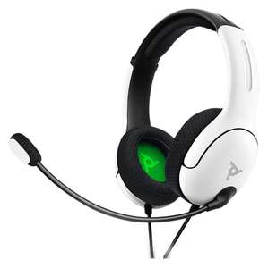 PDP Licensed LVL40 Stereo Xbox One/Series X Gaming Headset - White £10.99 free Click & Collect @ Argos