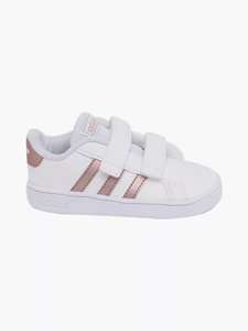 Toddler Girls Adidas Grand Court White Trainers - £11.49 + £1.99 delivery @ Deichmann