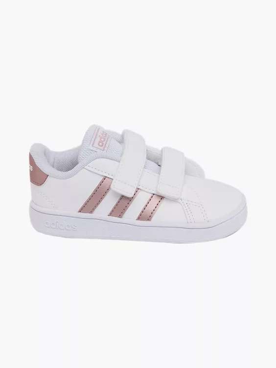 Toddler Girls Adidas Grand Court White Trainers - £11.49 + £1.99 delivery @  Deichmann - hotukdeals