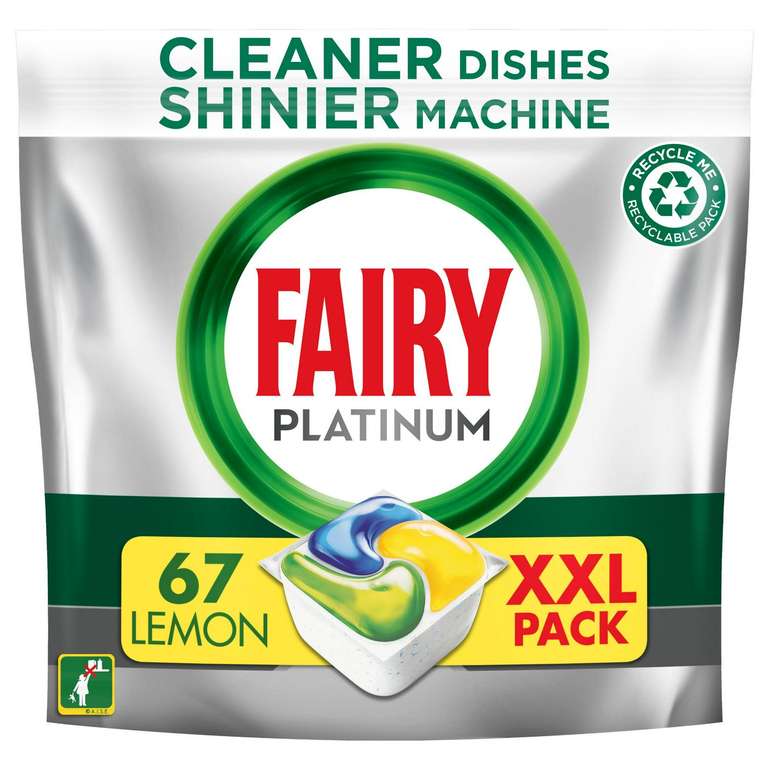 Fairy platinum dishwasher tablets 67 washes £3.25 @ Stevenage Sainsbury’s