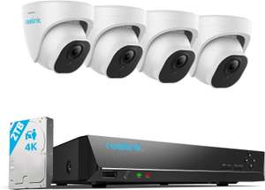 Reolink LK8-800D4 4K PoE 8 Channel CCTV System ( 2TB NVR / 4 8MP Cameras / 24/7 Record / NightVision ) w/voucher+code @ ReolinkEU/FBA