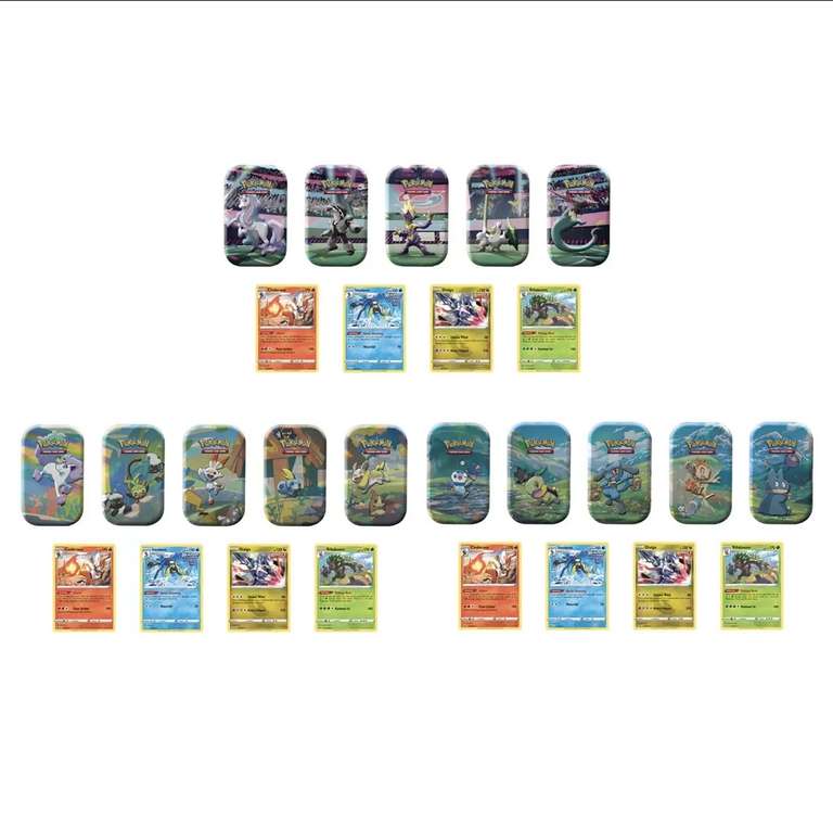 Pokémon 5 Pack Mini Tins with 4 Collector Cards, Assortment of 3 £34.99 @ Costco
