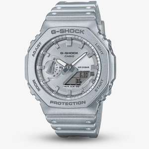 Casio Mens G-Shock Forgotten Future Silver Resin Watch GA-2100FF-8AER w.code