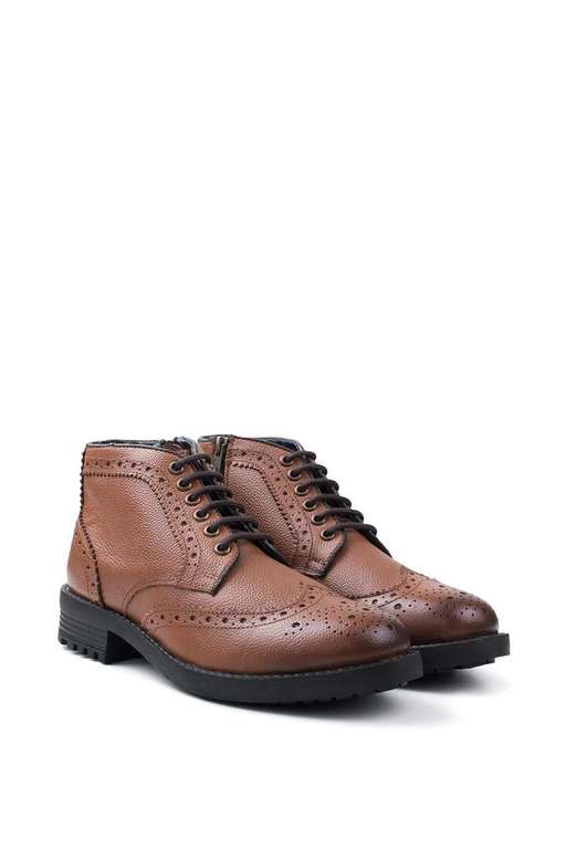 Redfoot Zip & Lace Brogue Boots - £23.89 + Free Delivery With Code, Sold & Dispatched By Redfoot @ Debenhams was £120 save 80%