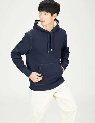 Men's Sherpa-Lined Pullover Hoodie by Amazon Essentials, Only £15.45 ...