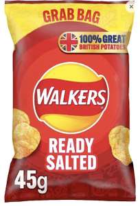 Walkers Ready Salted Crisps - 32 x 45g - 95p via Morrisons (£40 min shop) @ Amazon
