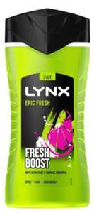 Lynx Epic Fresh Grapefruit & Tropical Pineapple Scent Shower Gel 225ml £1 + £1.50 click and collect at Boots