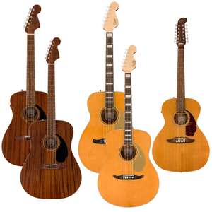 Fender Acoustic Guitar Sale - Mainly All Solid Construction Models - EG: Malibu Special Natural - £361 / Palomino Vintage - £443