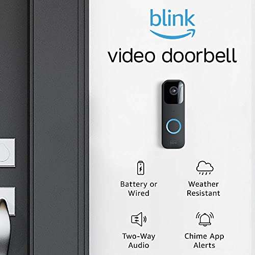 Blink Video Doorbell, Black/White £35.99 with voucher (Account Specific/Selected Accounts) on Amazon