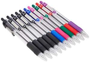 Zebra Pen Z-Grip Retractable Ballpoint Pens - 10 pack, 1.0mm, Assorted Colours - £2 @ Amazon