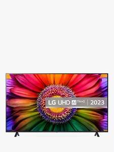 LG 75UR80006LJ (2023) LED HDR 4K Ultra HD Smart TV, 75 inch with Freeview Play/Freesat HD, Ashed Blue w/code