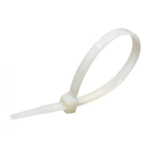 Velamp Kit of 100 Ties-2.5x200 mm Cable clamp, Nylon 6.6, Hyper-Resistant, White