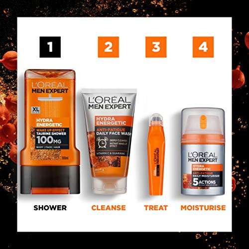 L'Oréal Men Expert Hydra Energetic Shower Gel for Men 300 ml Pack of 6 - £9 @ Amazon